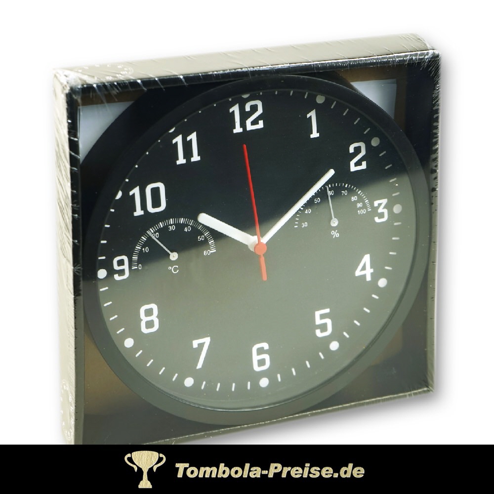 TreuePräsent Wanduhr schwarz