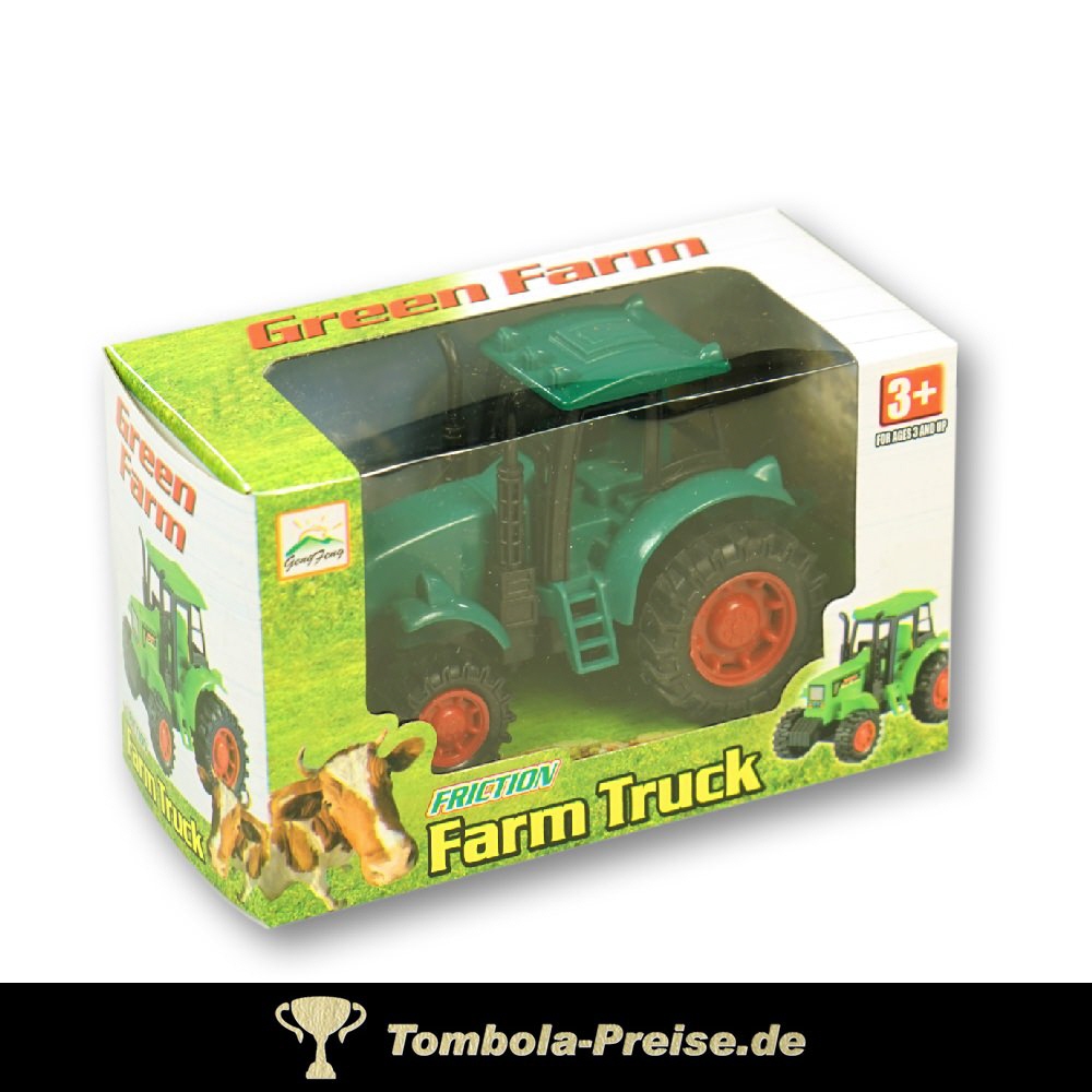 Farmtraktor mit Rückaufzug