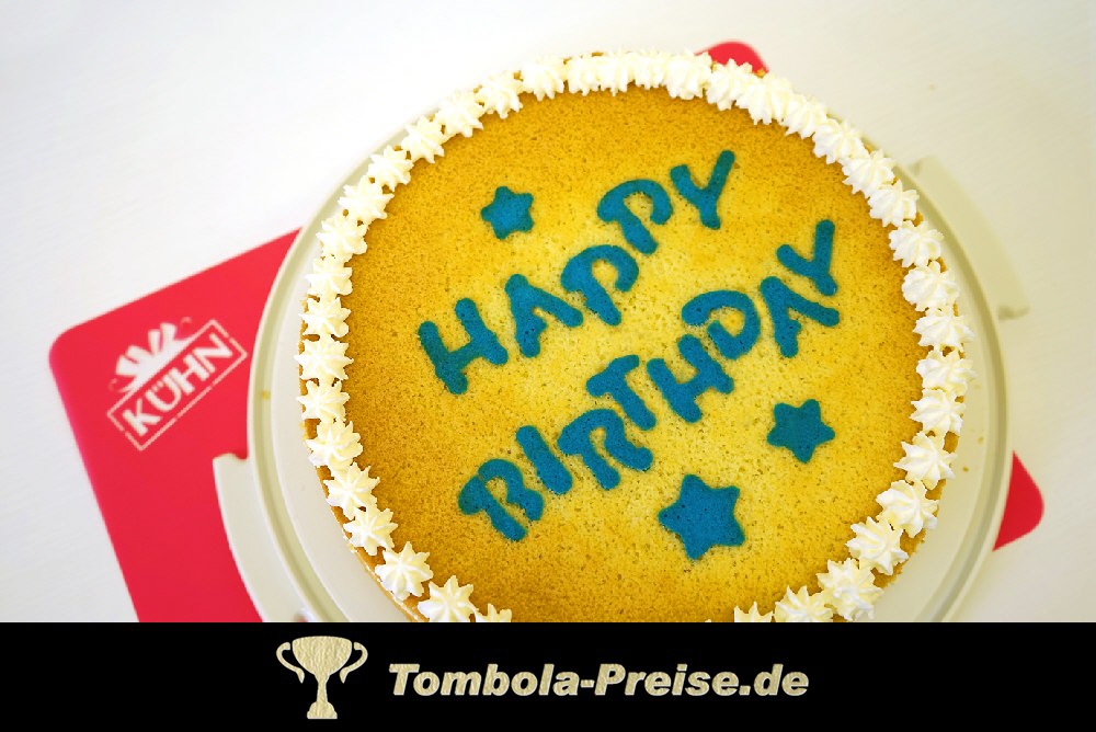 Kuchenschablone Happy Birthday