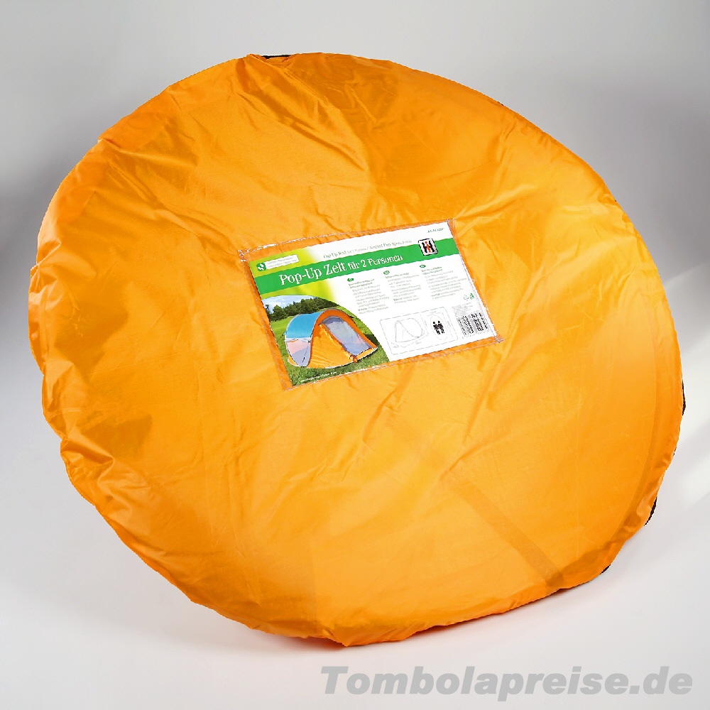 Tombolapreis Popup-Zelt orange