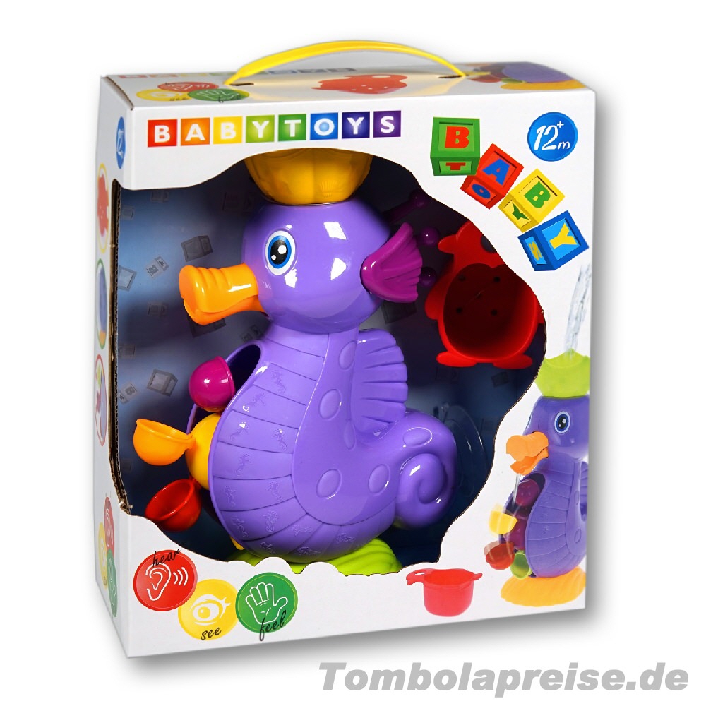 Tombolapreis Seepferd-Badespielzeug Wasserrad