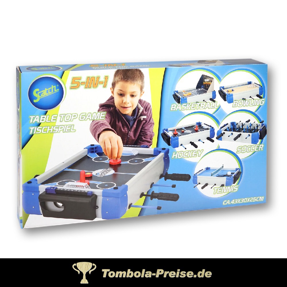 Tisch-Spielset 5in1