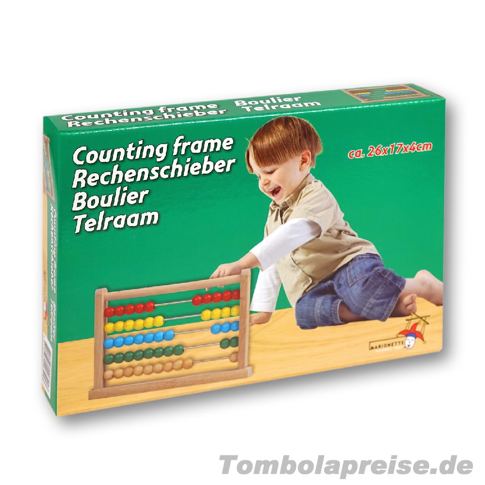 Tombolapreis Holz-Rechenschieber für Kinder