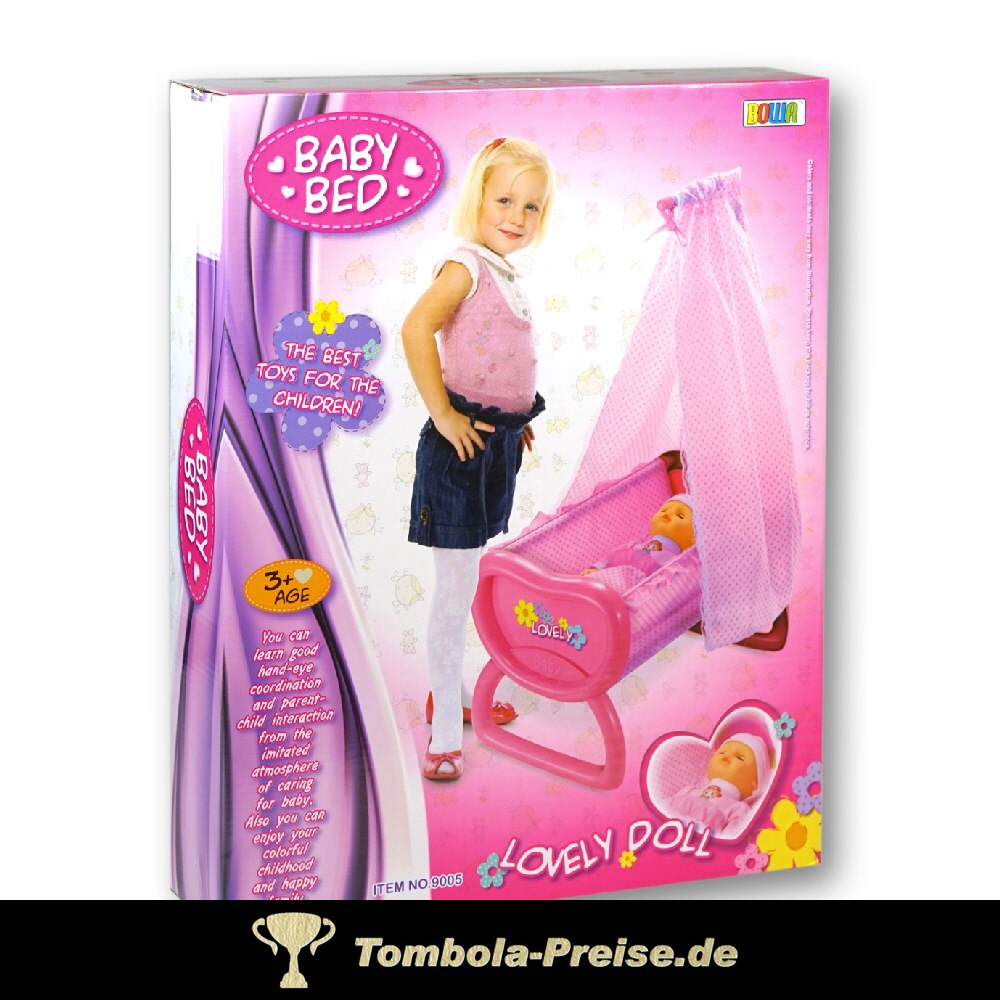 Baby mit Bett