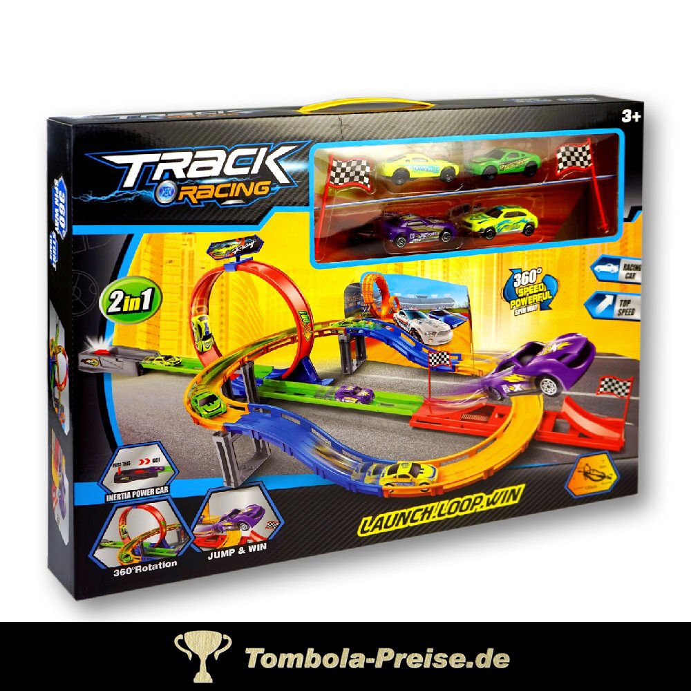 Auto-Rennstrecke mit Looping