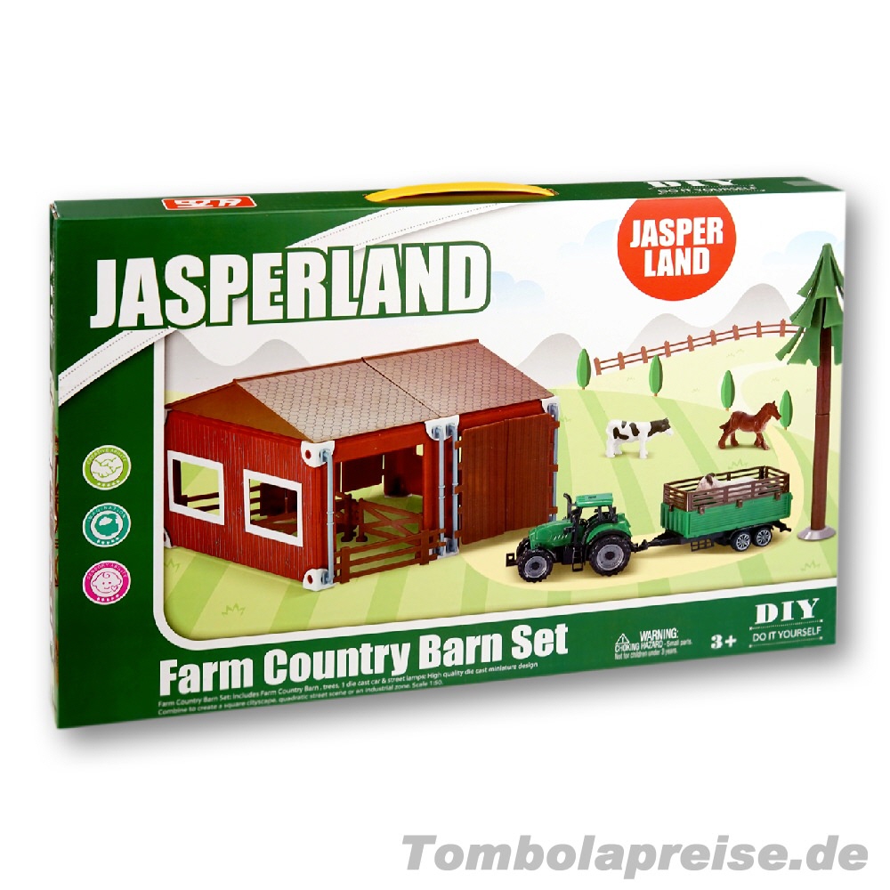 Tombolapreis Bauernhof-Bausatz Kofferbox