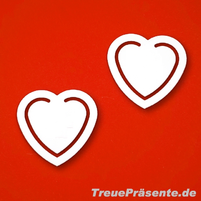 Lesezeichen Herz mit individuellem Druck