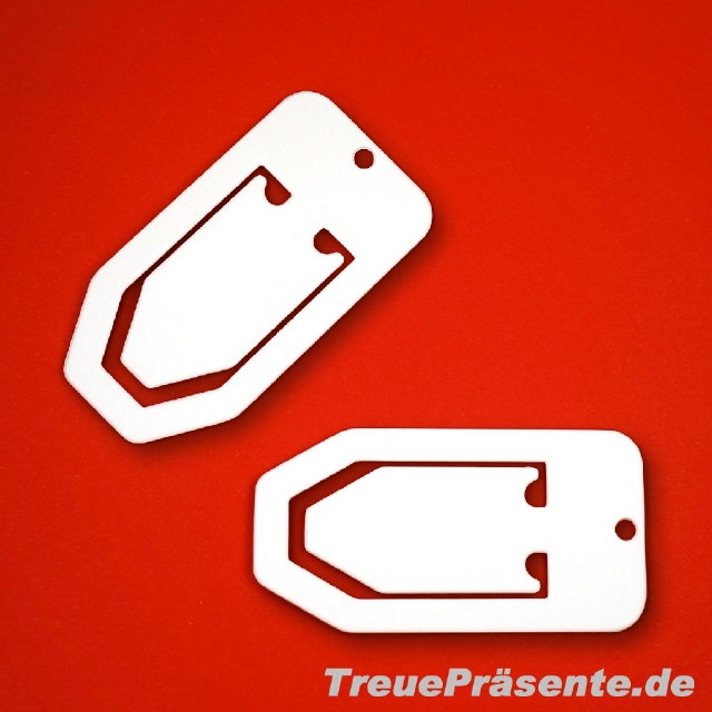 Briefklammer groß mit individuellem Druck