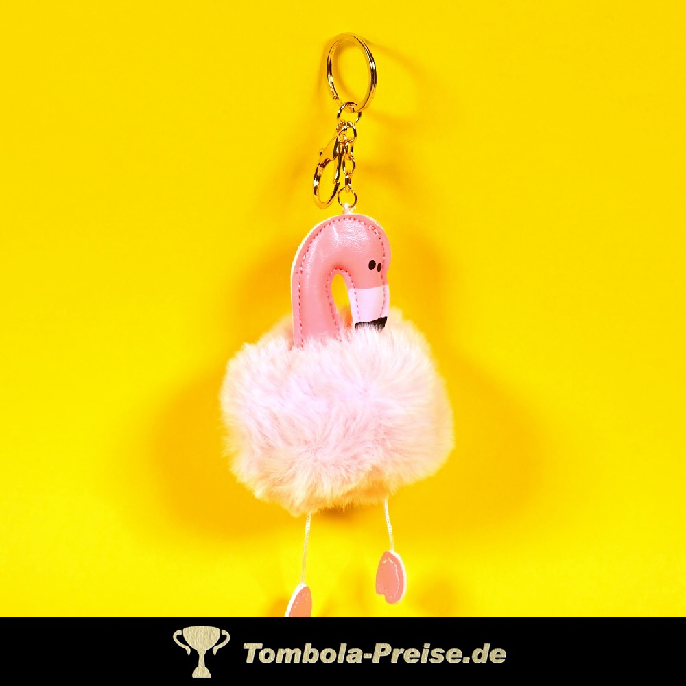 Anhänger Plüsch-Flamingo