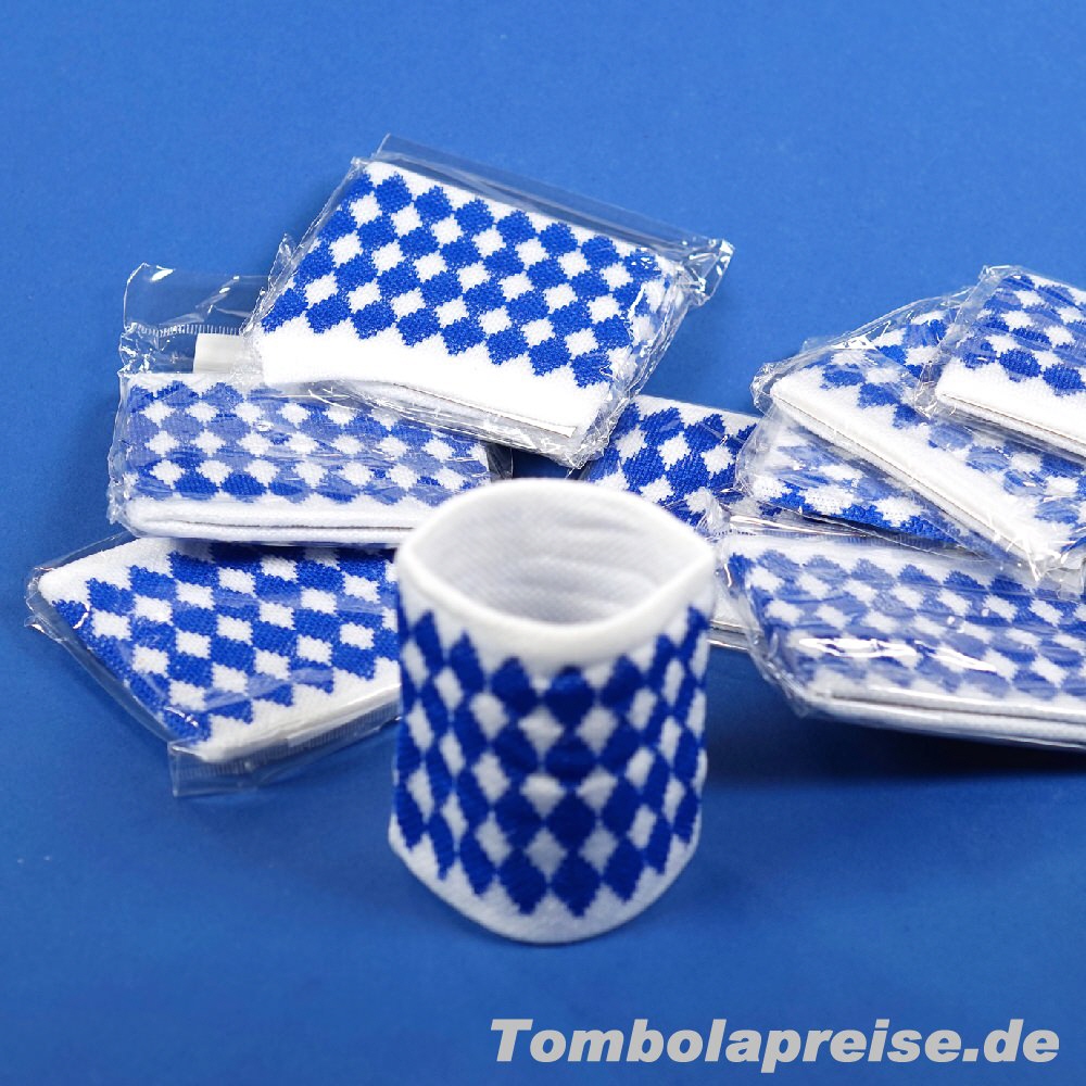 Tombolapreis Scheissband Bayern-Rauten weiss-blau