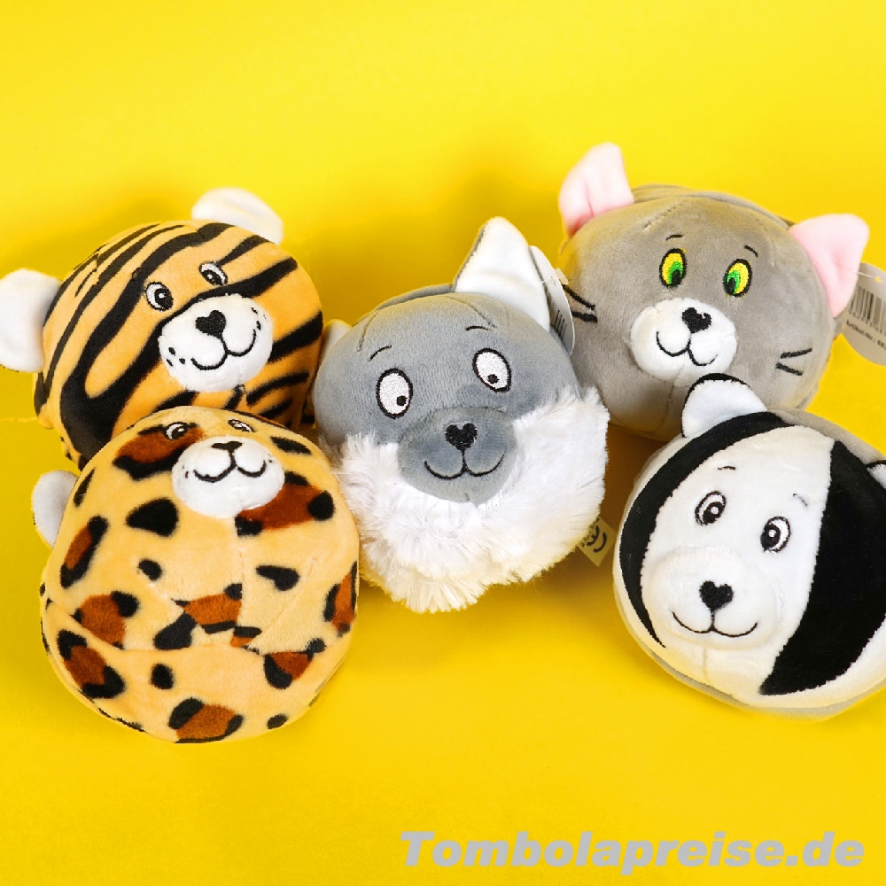 Tombolapreis Plüsch-Wendetiere nachher