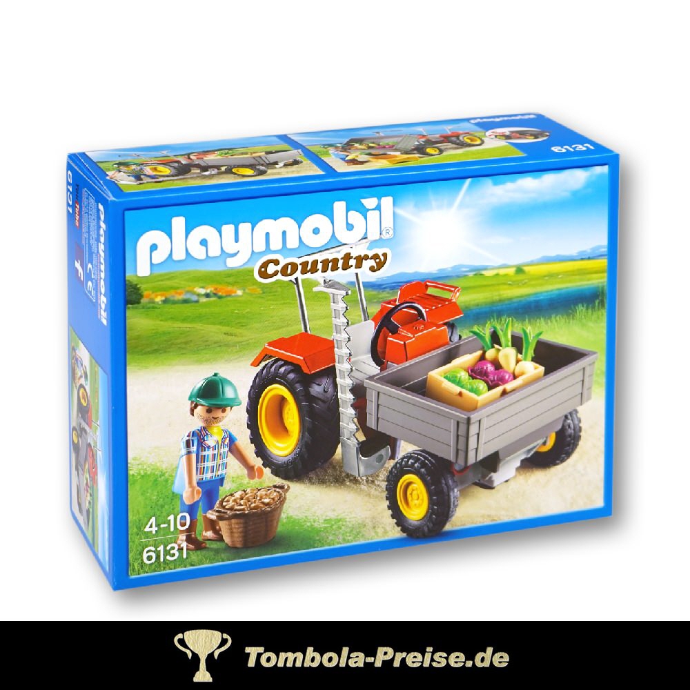 Playmobil Traktor mit Ladefläche
