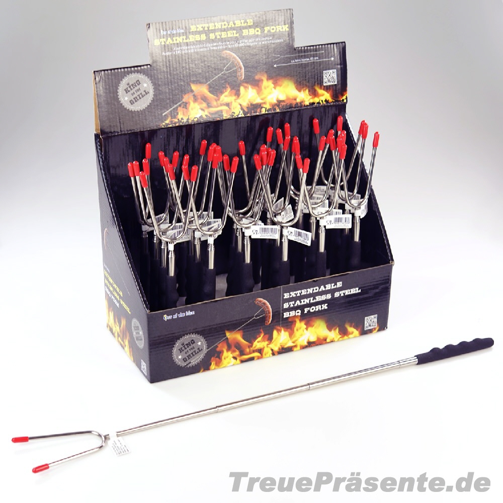 Ausziehbare Grill-Wurst-Gabel