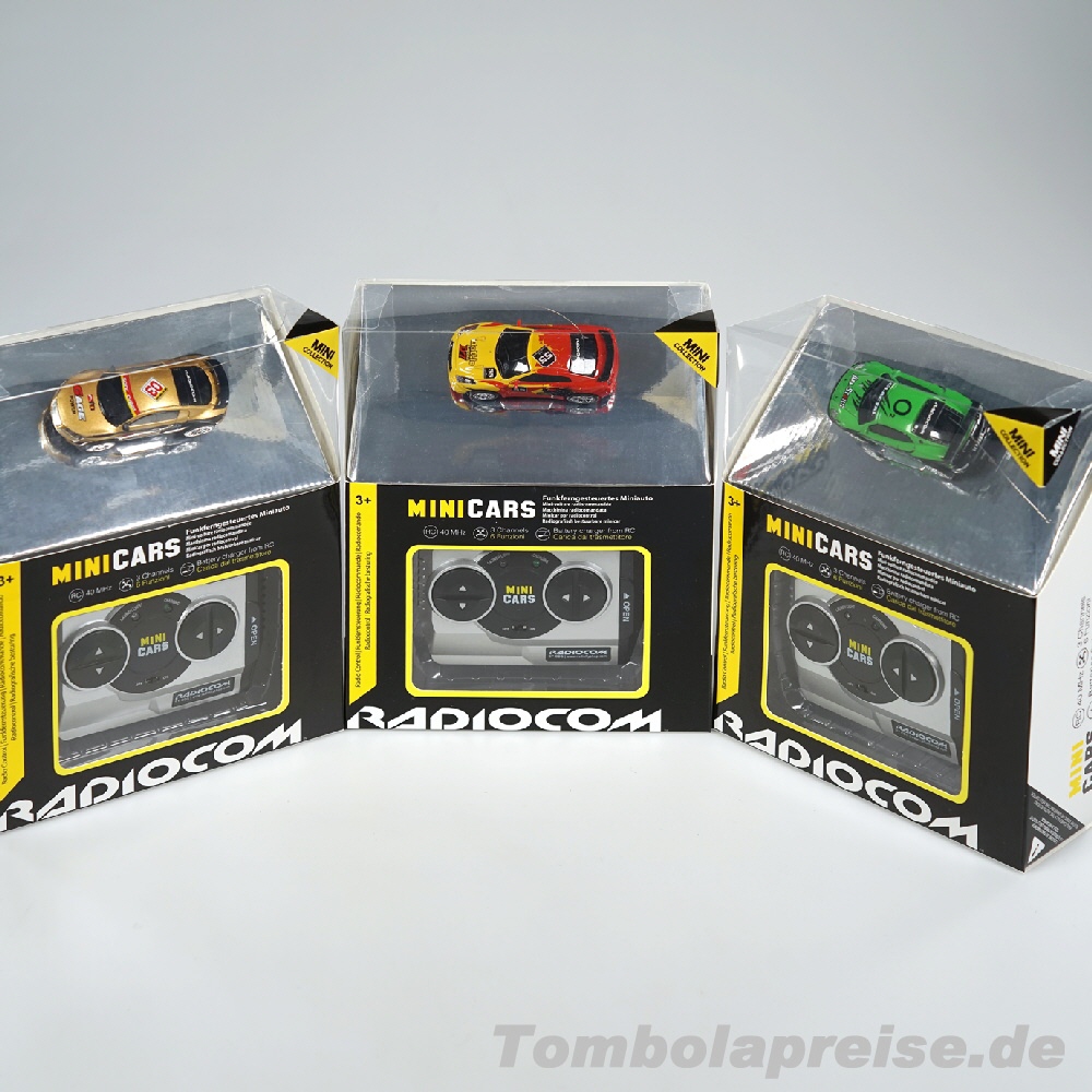 Tombolapreis Mini-Rennautos mit Fernsteuerung