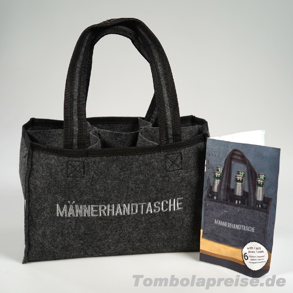 Tombolapreis Filz-Männerhandtasche
