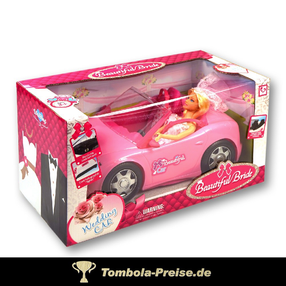 Spielzeug-Cabrio mit Puppe Braut