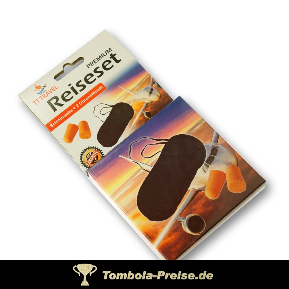 Reiseset Schlafmaske und Ohrstöpsel