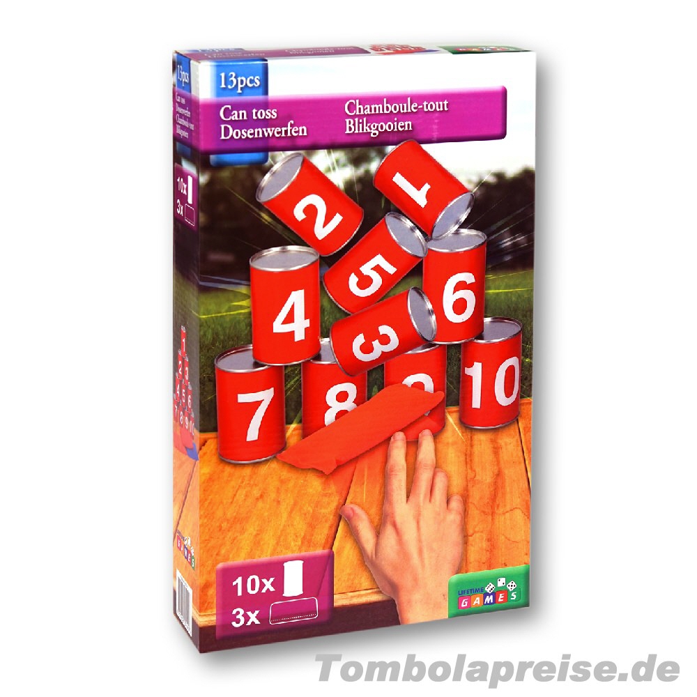 Tombolapreis Dosenwurfspiel 13teilig