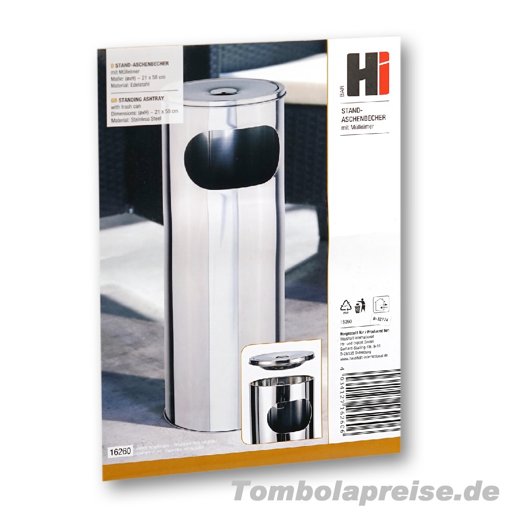 Tombolapreis Standaschenbecher - Abfalleimer