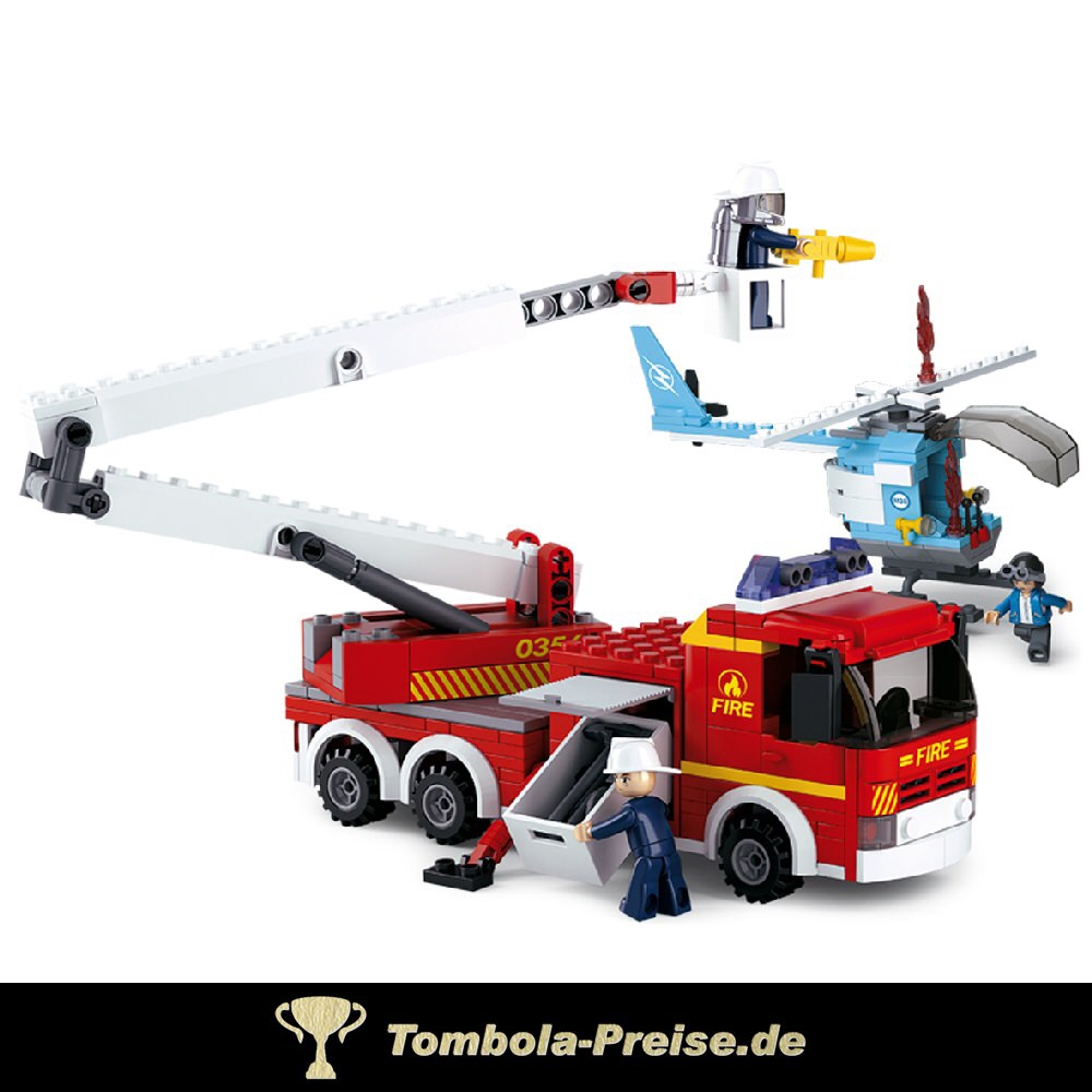 Feuerwehr-Löschzug Steckbaukasten