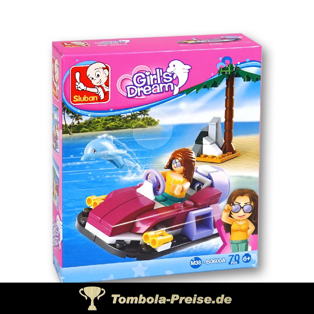 Steckbausteinkasten Mädchen Luftkissenboot