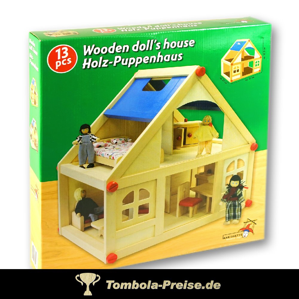 TreuePräsent Holz-Puppenhaus