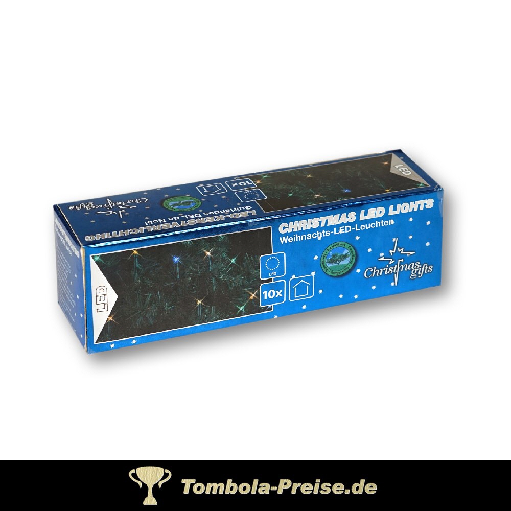 Lichterkette 10 LEDs bunt