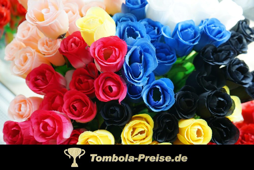 TreuePräsent Seidenrose 6-fach sortiert