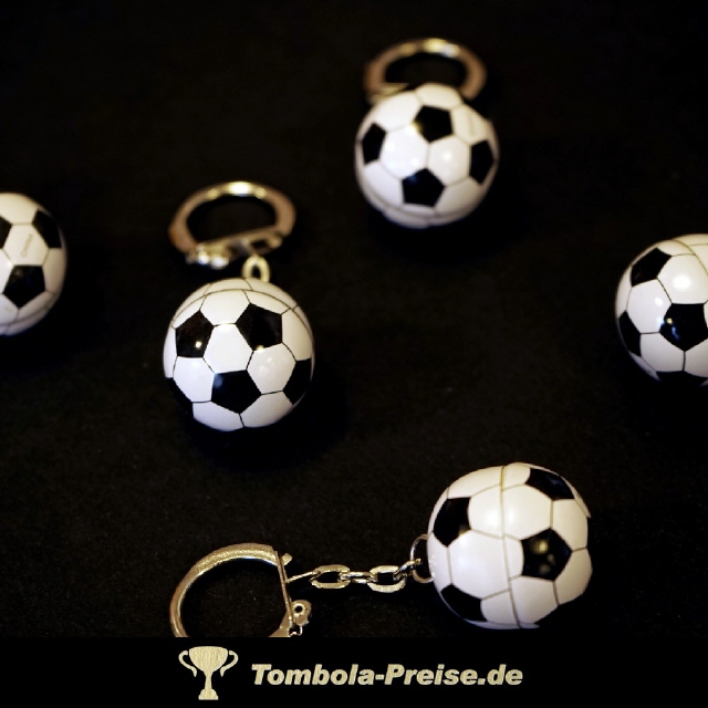 24x Schlüsselanhänger Fußball Ball Sport Anhänger Party Tombola Mitgebsel 