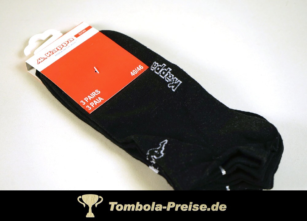 TreuePräsent Sniker Socken schwarz