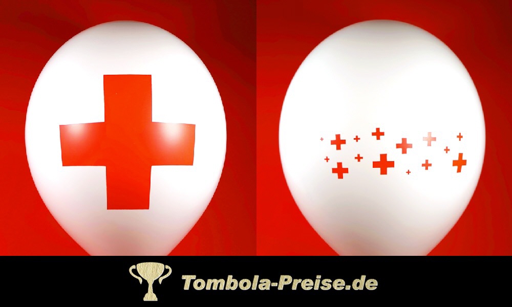 Luftballons mit Kreuz / Pluszeichen