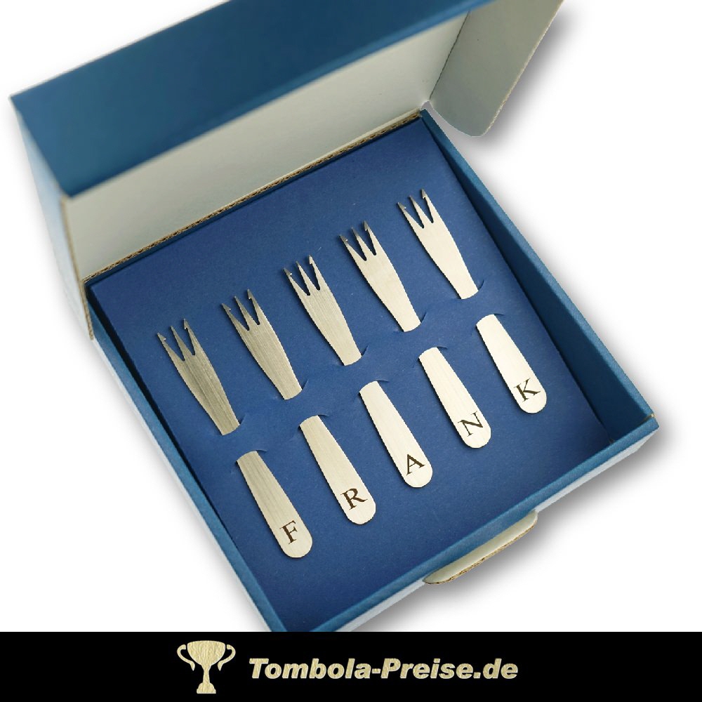Sondergravur Pommesgabeln-Set