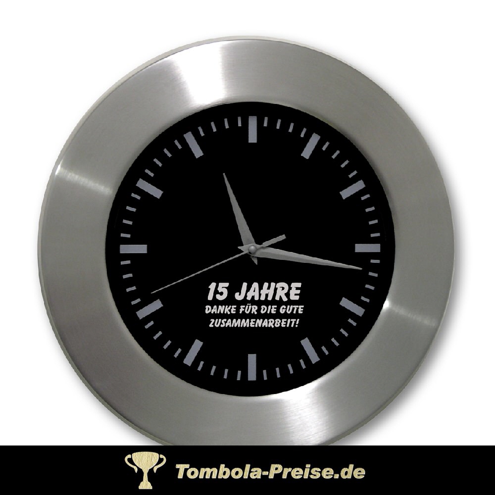 TreuePräsent Wanduhr Jubiläum