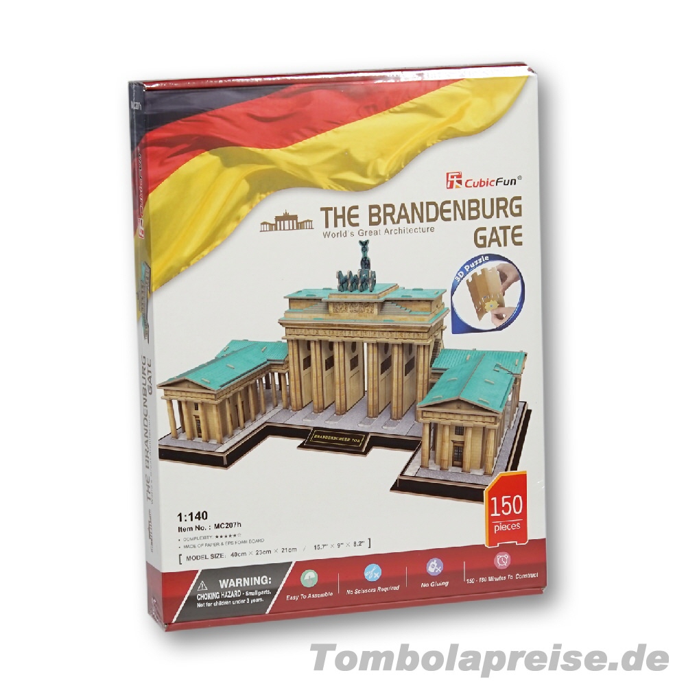 Tombolapreis 3D-Puzzle Brandenburger Tor
