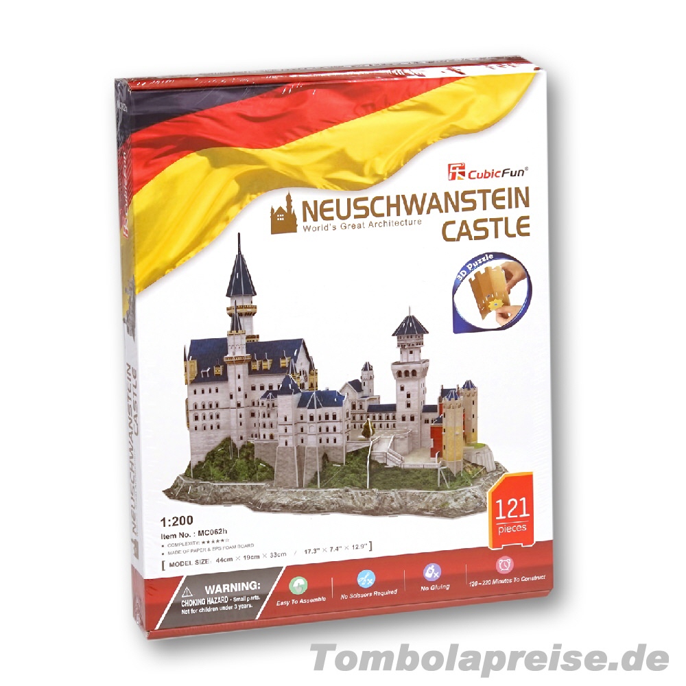 Tombolapreis 3D-Puzzle Schloss Neuschwanstein