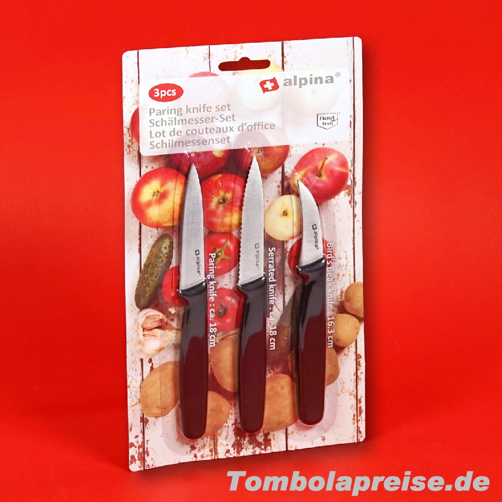 Tombolapreis 3er-Schälmesser-Set