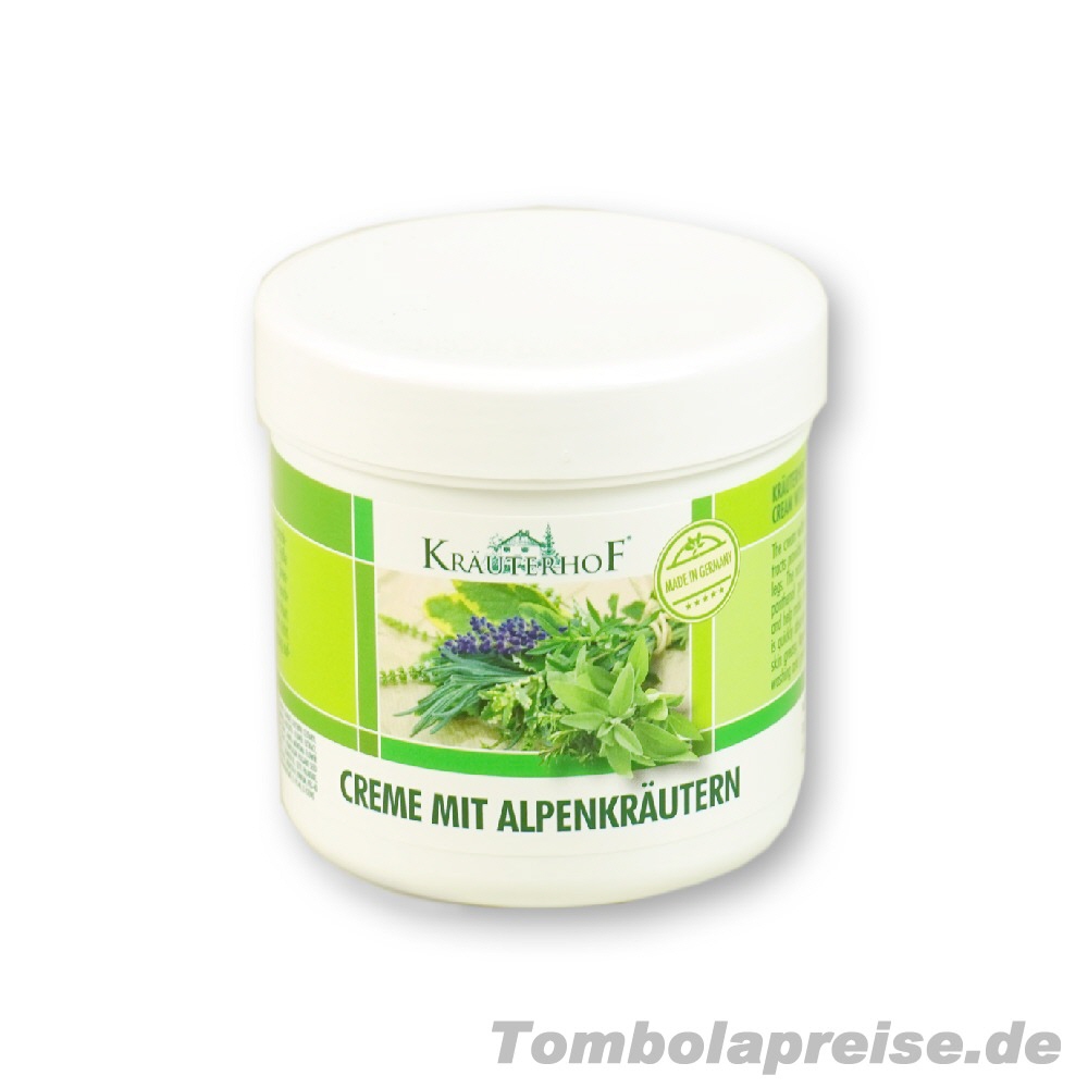 Tombolapreis Alpenkräuter Creme
