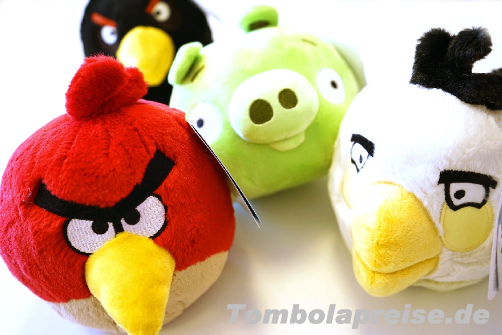 Tombolapreis Angry-Bird-Plüschfiguren