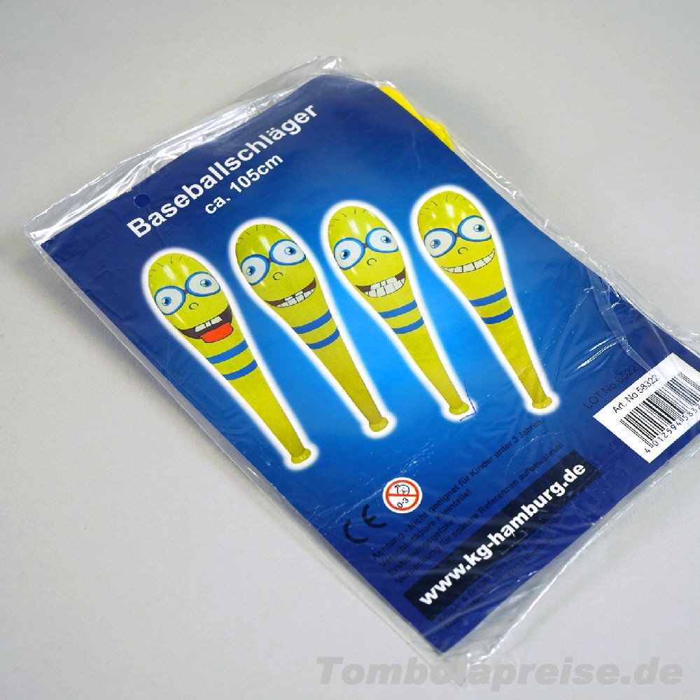 Tombolapreis aufblasbare Baseballschläger