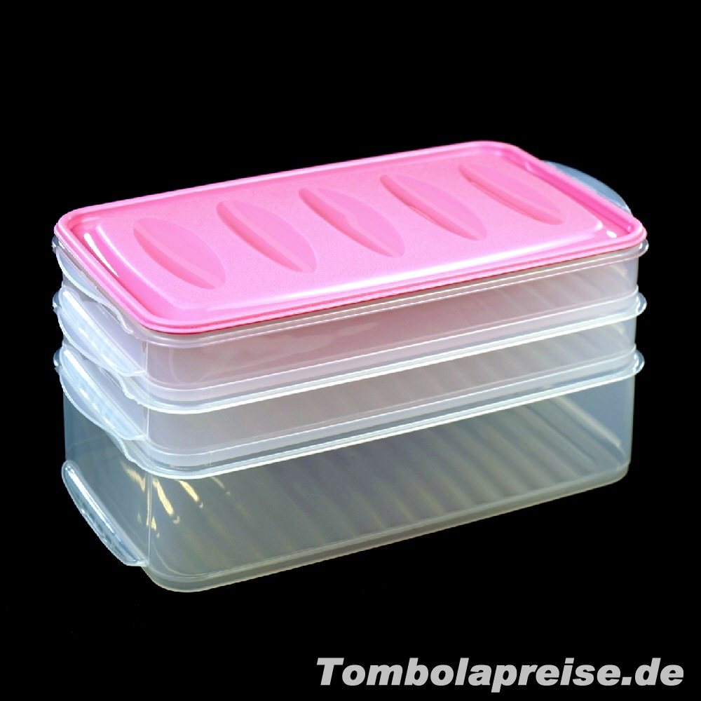 Tombolapreis Stapeldosen 3er-Set rosa