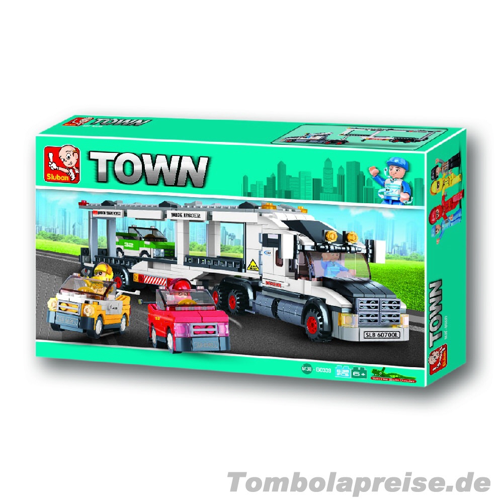 Tombolapreis Autotransporter Klemmbausteine