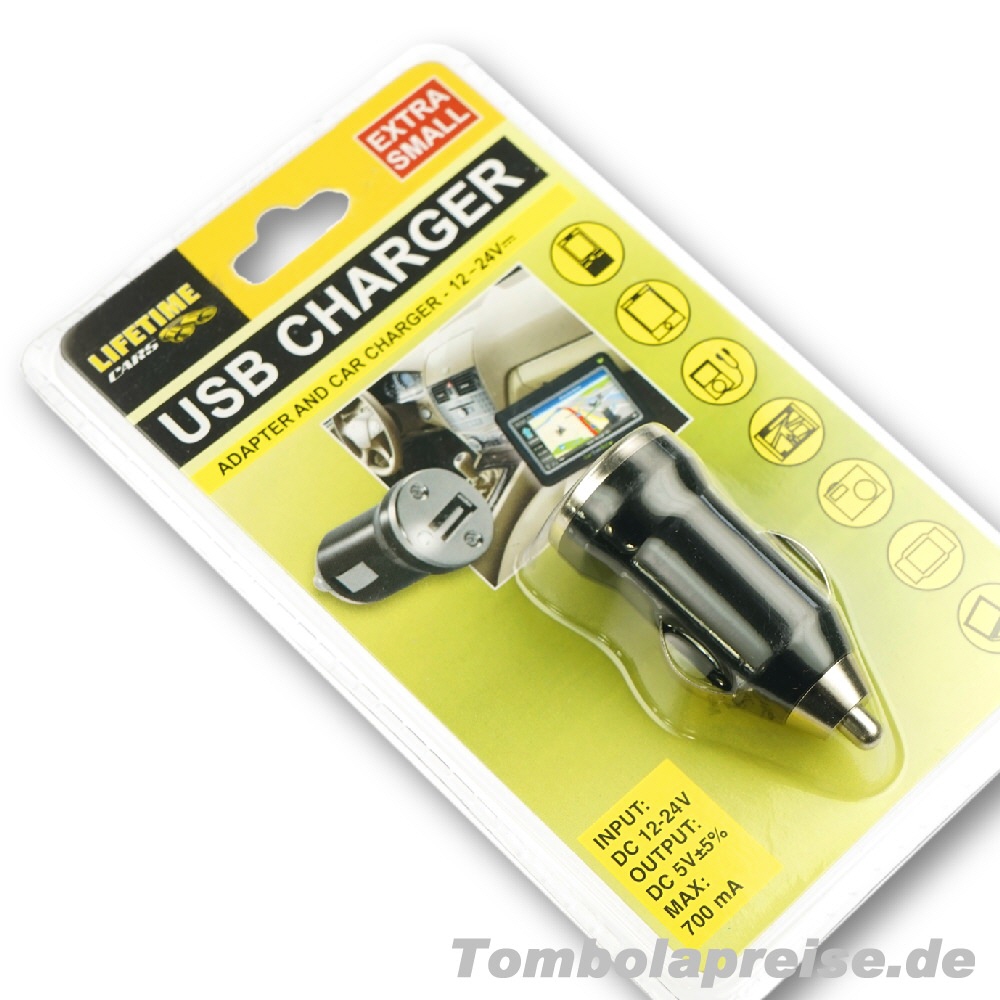 Tombolapreis Auto-USB-Ladeadapter