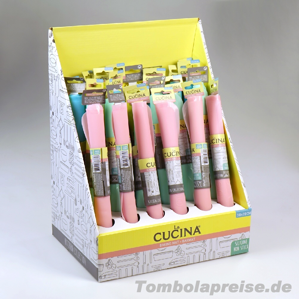 Tombolapreis Backmatte im Display