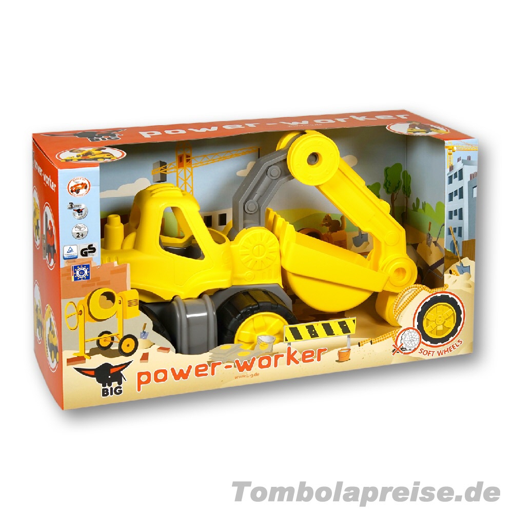 Tombolapreis Spielzeug-Bagger