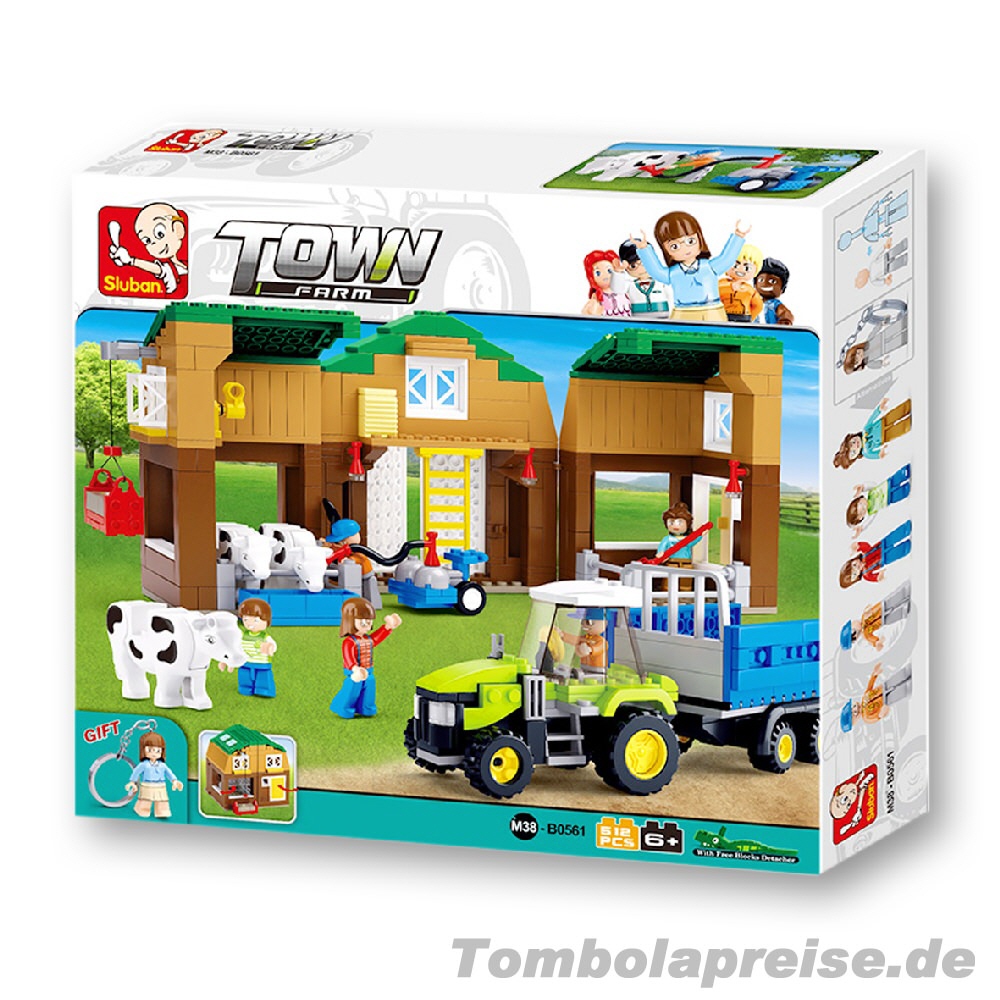 Tombolapreis Bauernhof Steckbausteinkasten