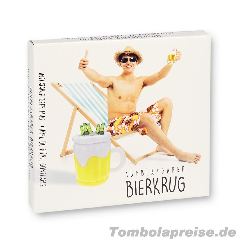 Tombolapreis Bierkühler Maßkrug aufblasbar