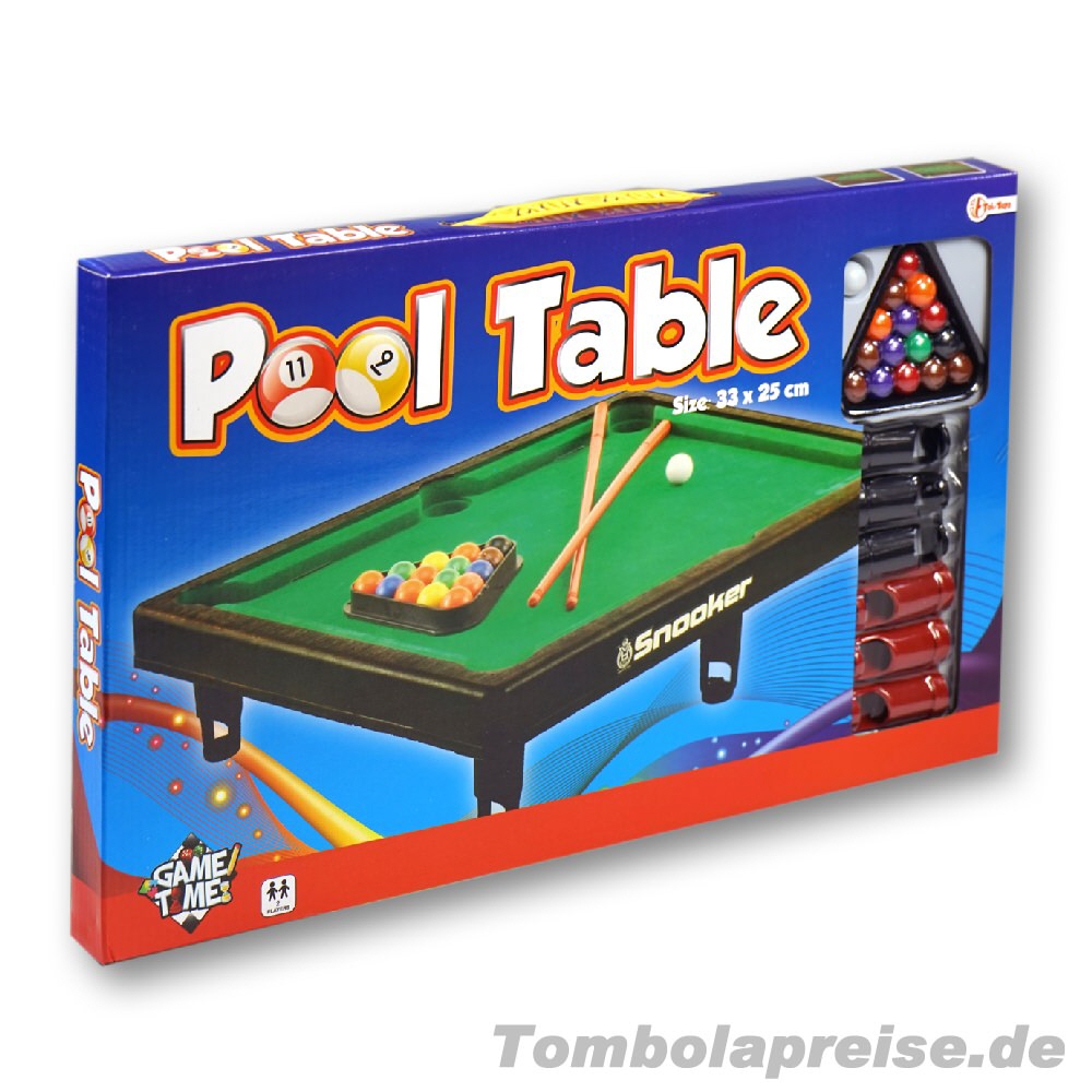 Tombolapreis Billiardtisch mini