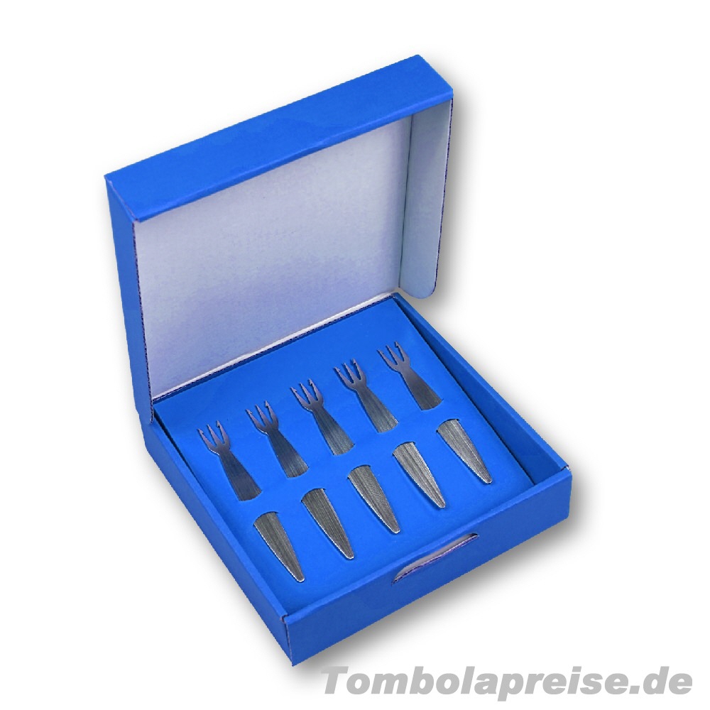 Tombolapreis Pommesgabeln in Geschenkverpackung