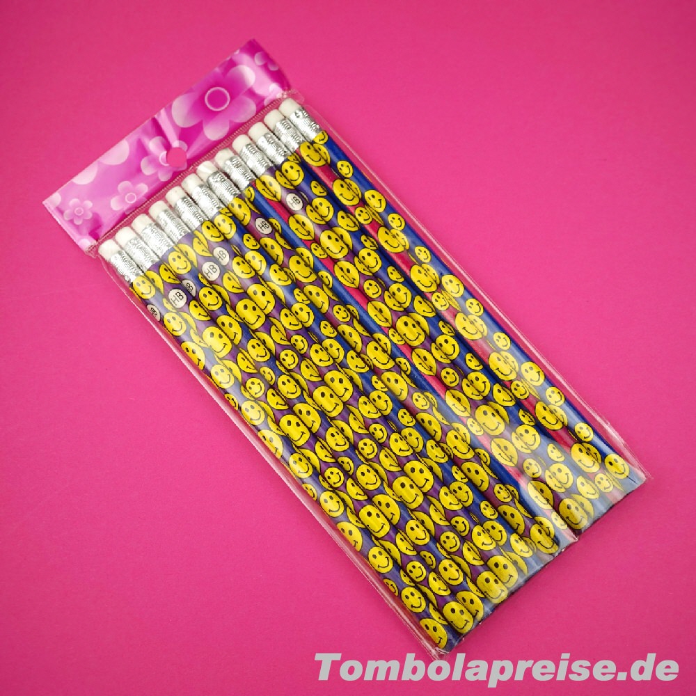 Tombolapreis Bleistifte Lachgesichter