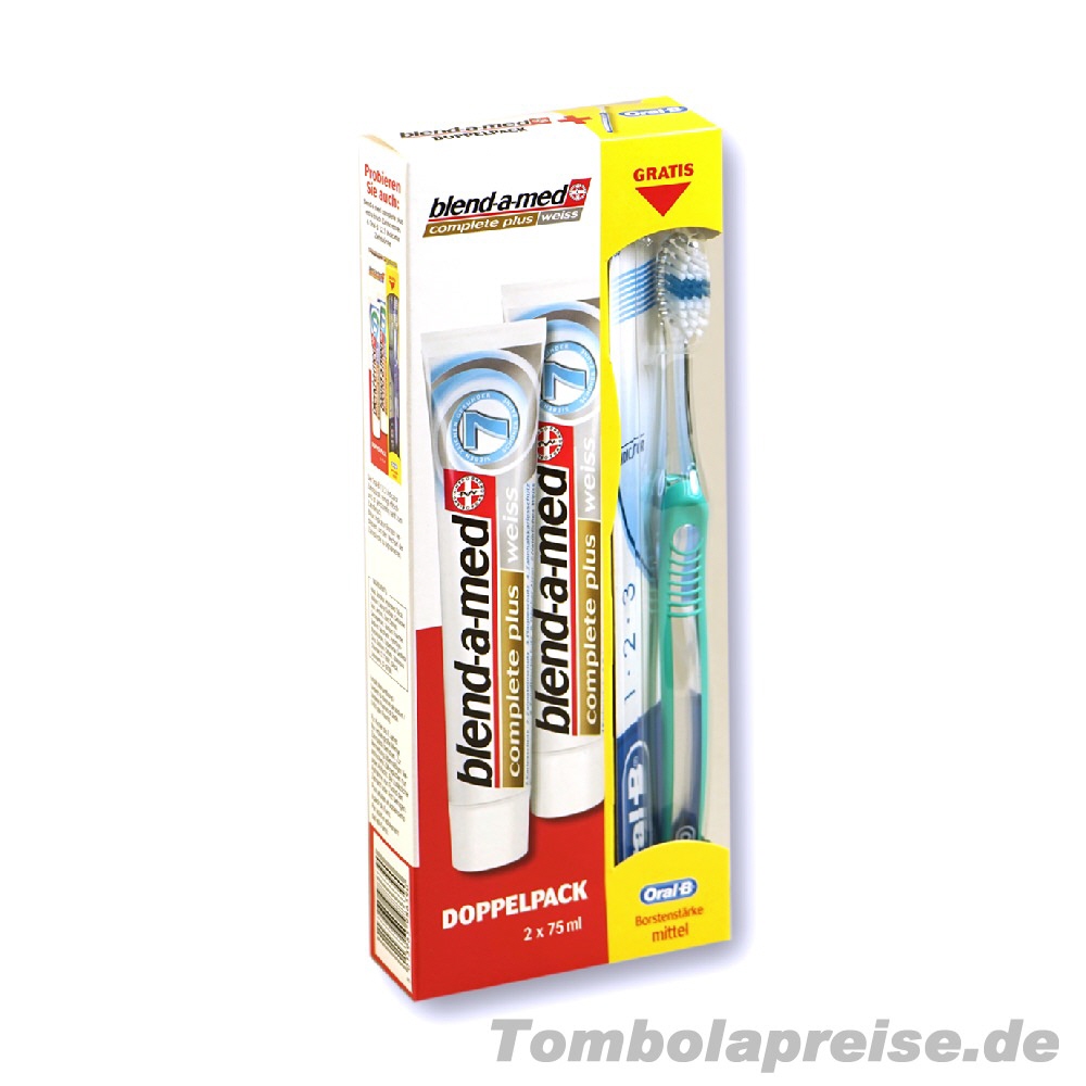 Tombolapreis Bland-a-Med 2er-Pack mit Zahnbürste